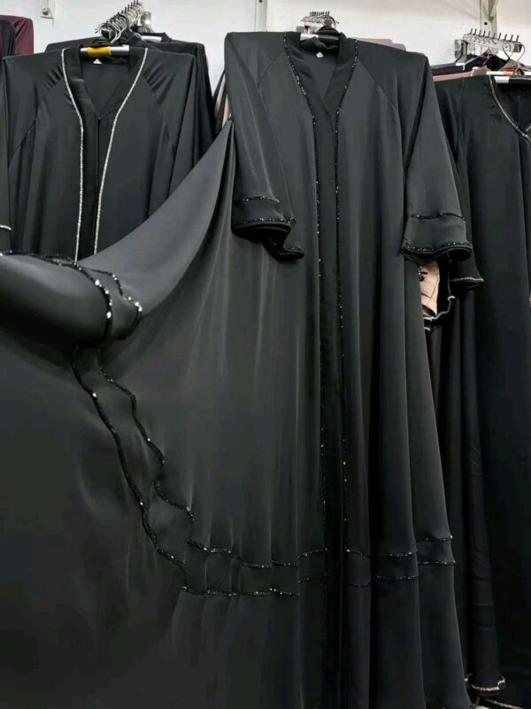 2 Lane Grown Abaya Cherry fabric